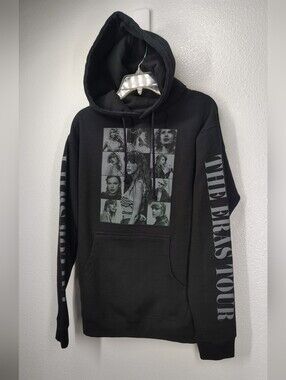 Taylor Swift Black The Eras Tour Pullover Hoodie Brand New Women's Size SMALL